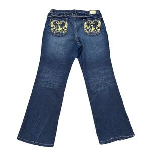 Baby Phat Cat Embroidery Jeans *RARE* Size 34 Waist